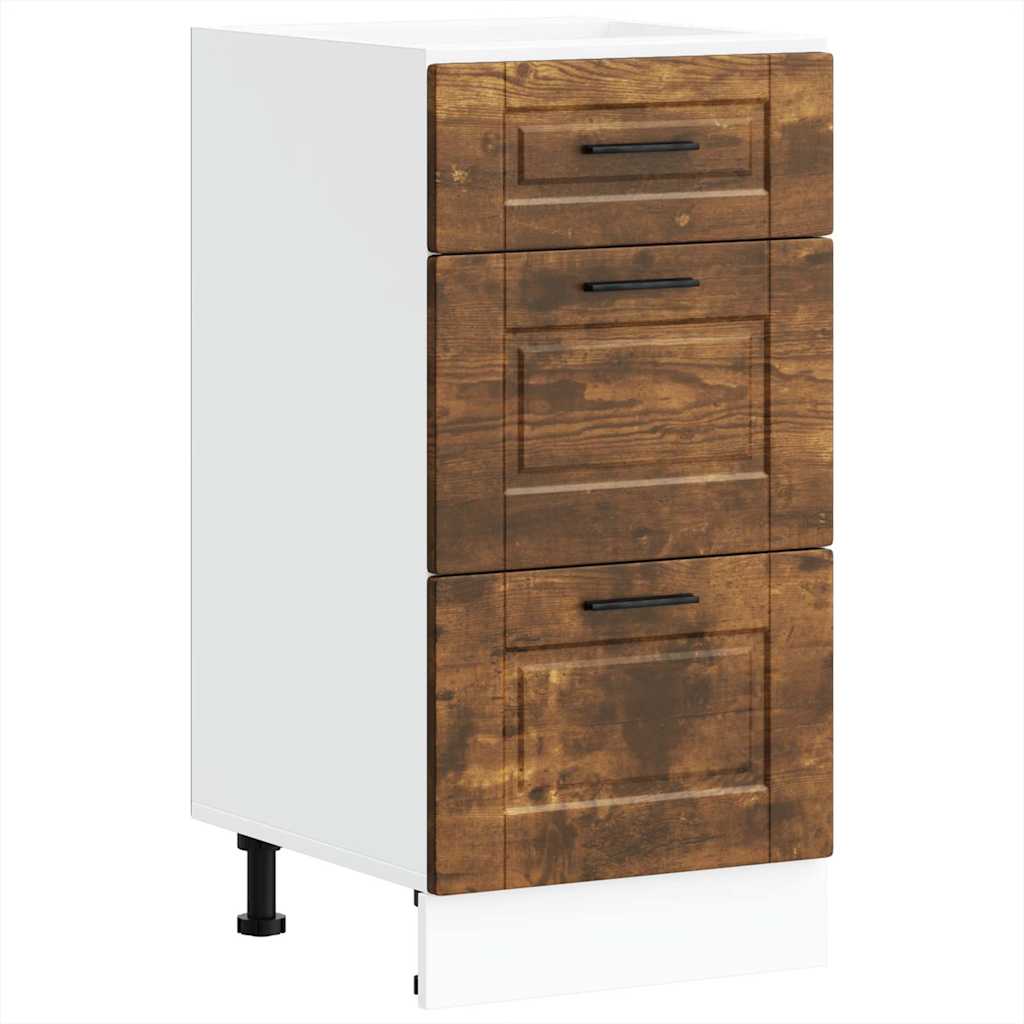 Base da Cucina Porto Rovere Fumo in Legno Multistrato | homemem39