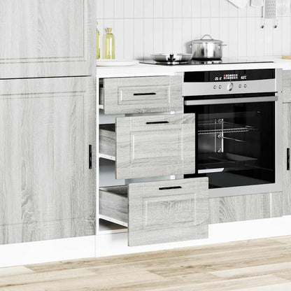 Base da Cucina Porto Grigio Sonoma in Legno Multistrato | homemem39
