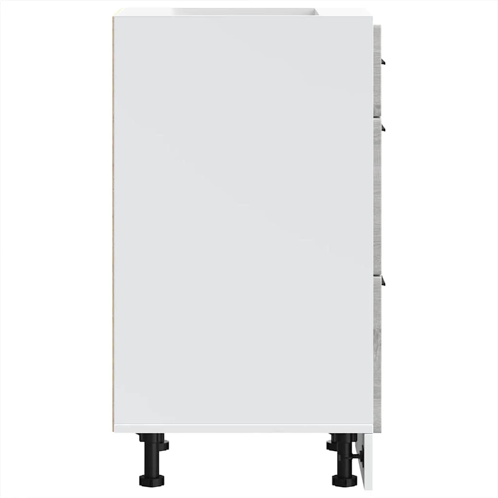 Base da Cucina Porto Grigio Sonoma in Legno Multistrato - homemem39