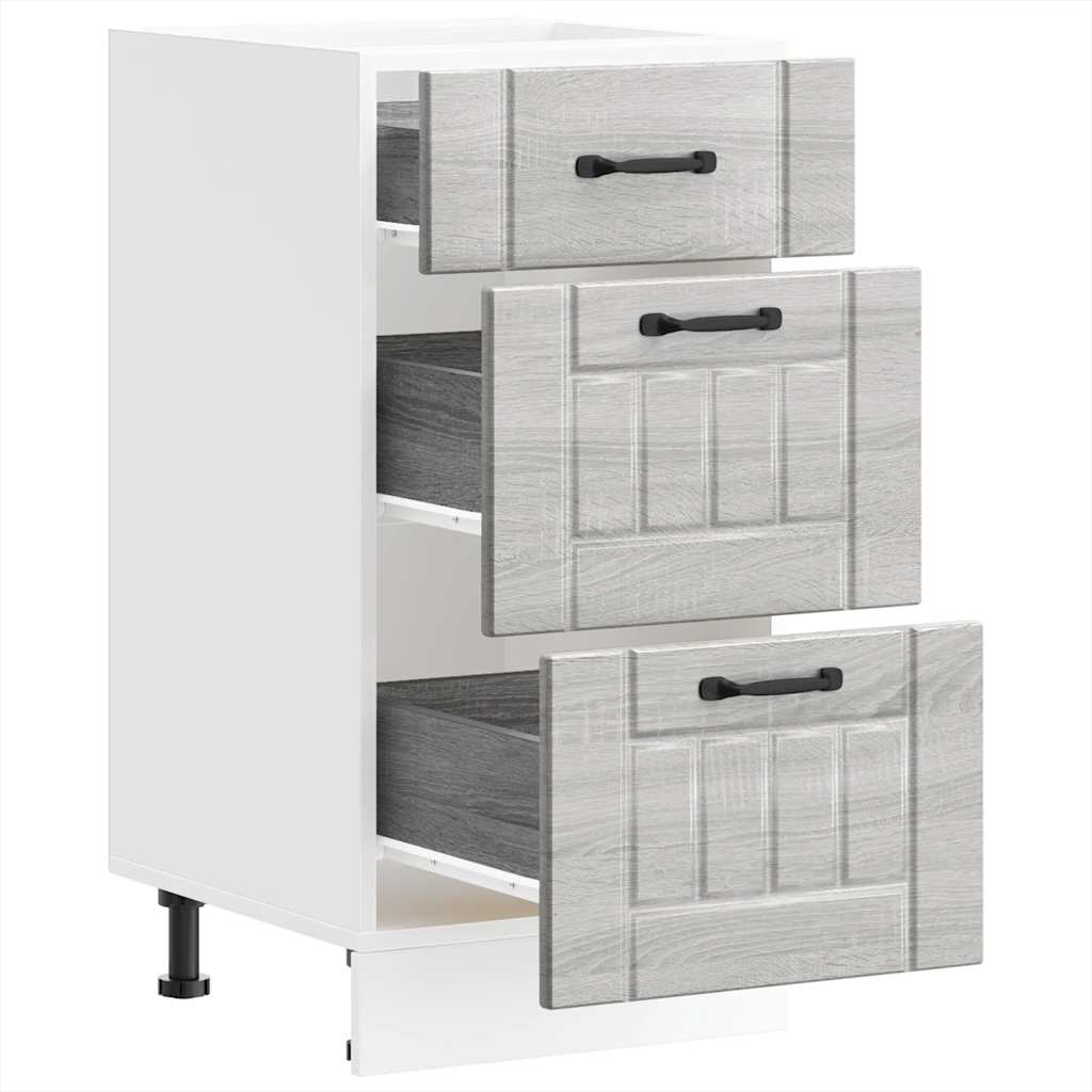 Base da Cucina Lucca Grigio Sonoma in Legno Multistrato