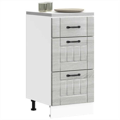 Base da Cucina Lucca Grigio Sonoma in Legno Multistrato