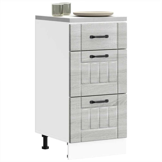 Base da Cucina Lucca Grigio Sonoma in Legno Multistrato