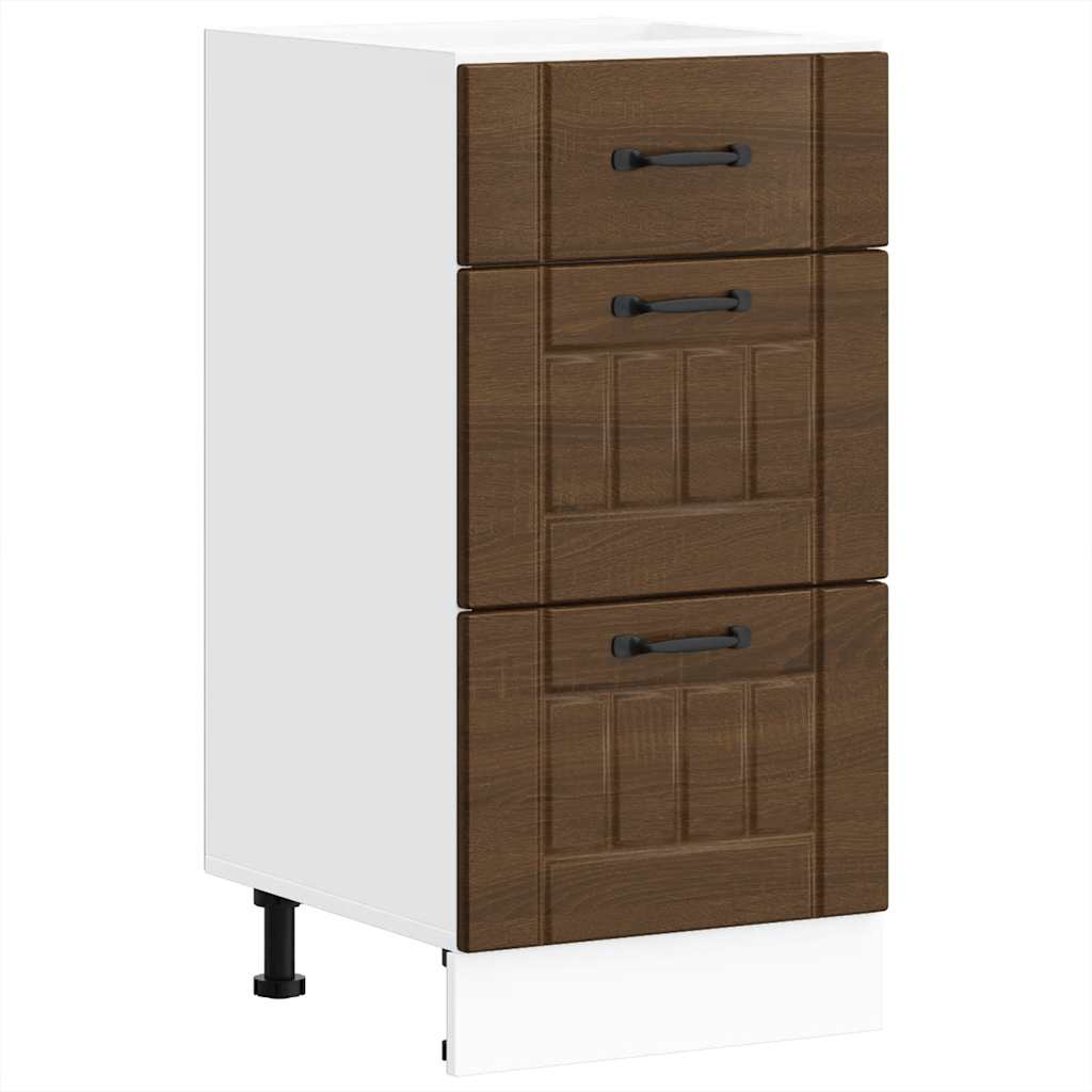 Base da Cucina Lucca Rovere Marrone in Legno Multistrato | homemem39