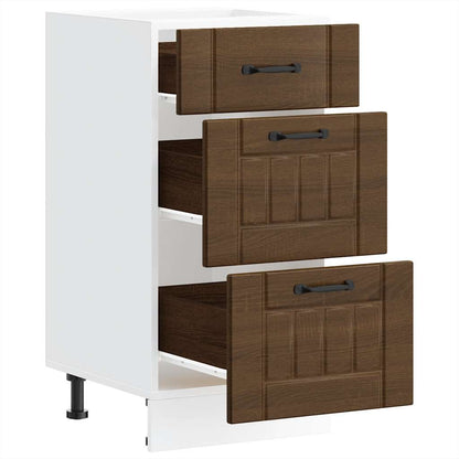 Base da Cucina Lucca Rovere Marrone in Legno Multistrato | homemem39