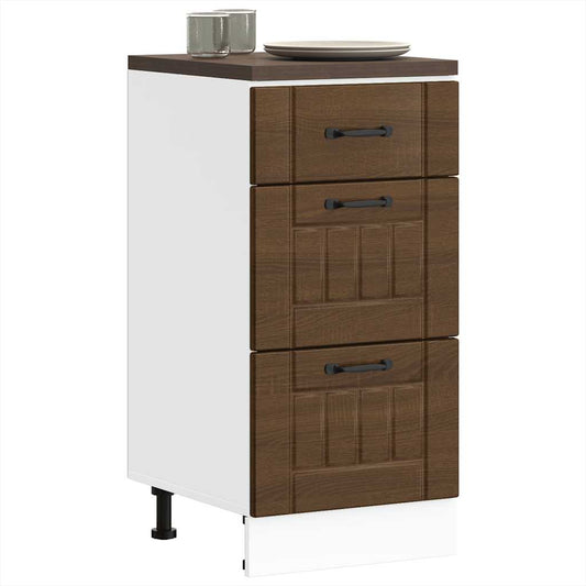 Base da Cucina Lucca Rovere Marrone in Legno Multistrato | homemem39