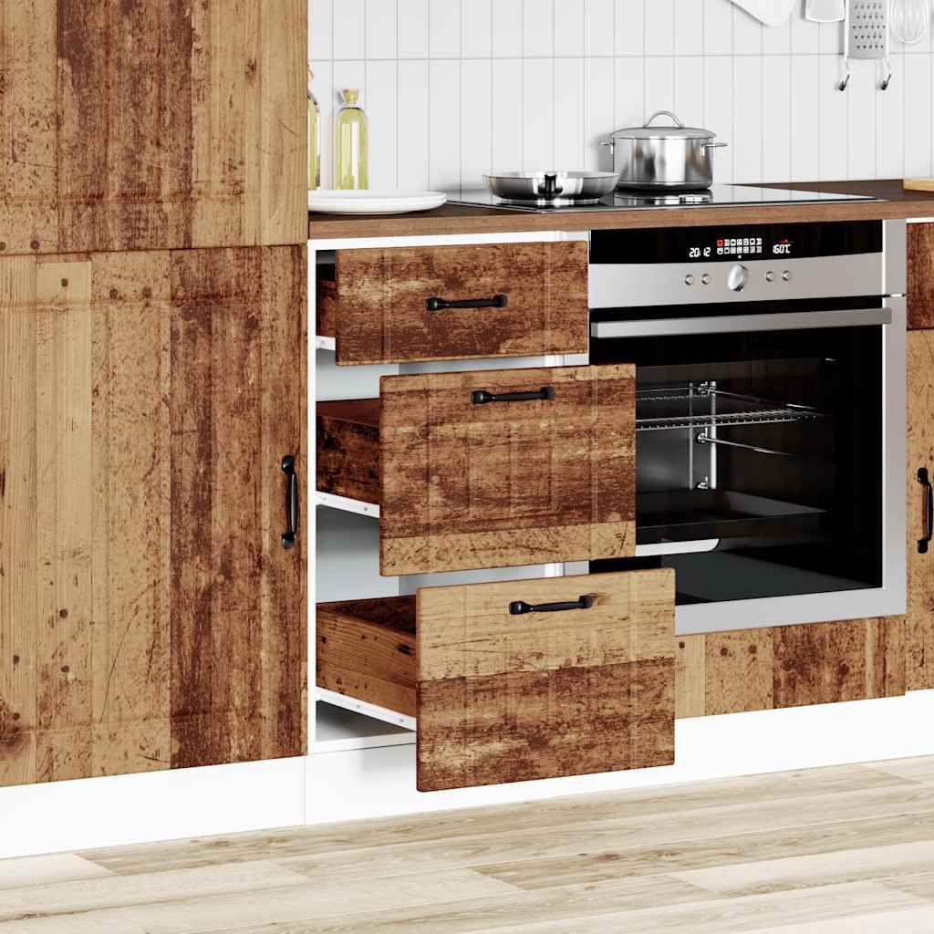 Base da Cucina Lucca Legno Antico in Legno Multistrato