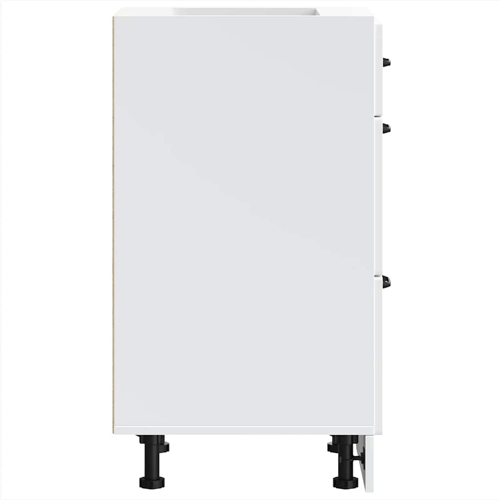 Base da Cucina Kalmar Bianco in Legno Multistrato - homemem39