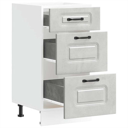 Base da Cucina Kalmar Grigio Cemento in Legno Multistrato