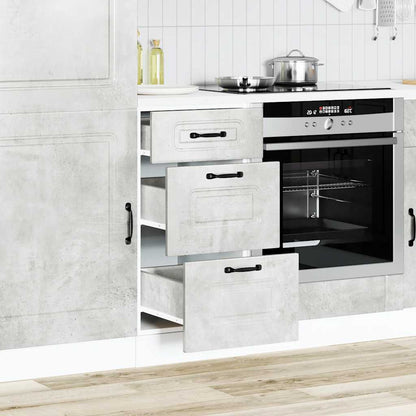 Base da Cucina Kalmar Grigio Cemento in Legno Multistrato
