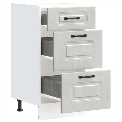 Base da Cucina Kalmar Grigio Cemento in Legno Multistrato