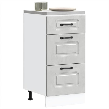 Base da Cucina Kalmar Grigio Cemento in Legno Multistrato