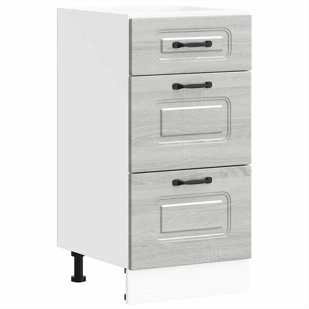 Base da Cucina Kalmar Grigio Sonoma in Legno Multistrato