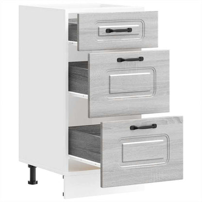 Base da Cucina Kalmar Grigio Sonoma in Legno Multistrato | homemem39