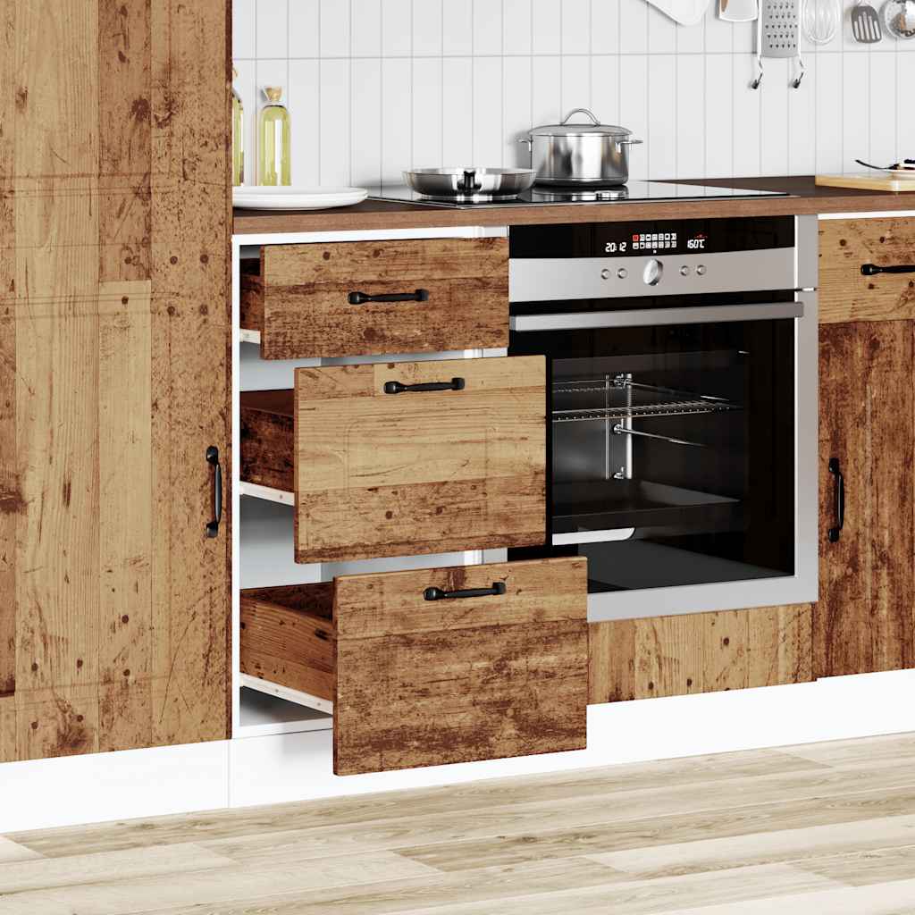 Base da Cucina Kalmar Legno Vecchio in Legno Multistrato