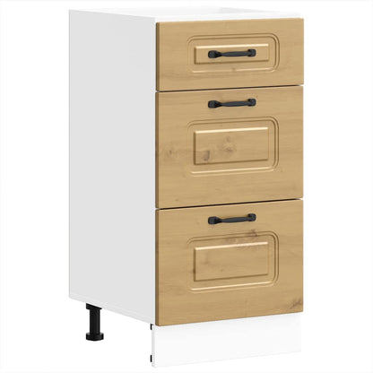 Base da Cucina Kalmar Rovere Artigianale in Legno Multistrato - homemem39