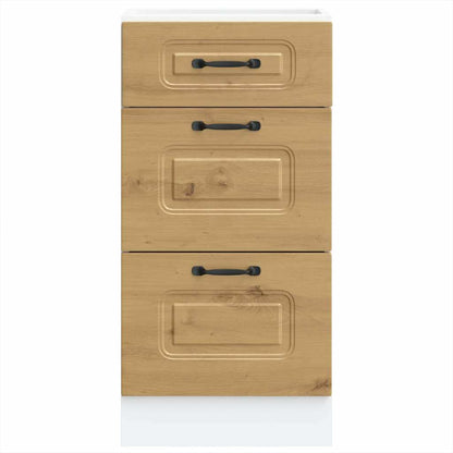 Base da Cucina Kalmar Rovere Artigianale in Legno Multistrato - homemem39