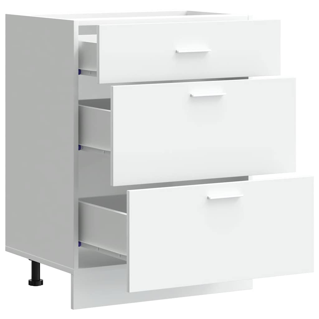Base da Cucina “Lyon” Bianco in Legno Multistrato