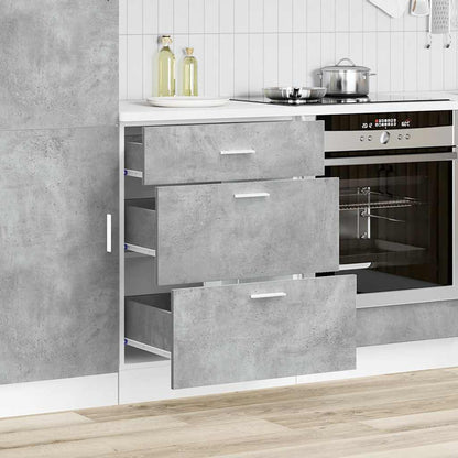 Base da Cucina “Lyon” Grigio Cemento in Legno Multistrato | homemem39