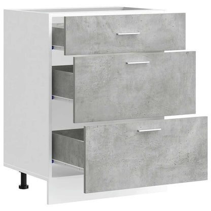 Base da Cucina “Lyon” Grigio Cemento in Legno Multistrato | homemem39