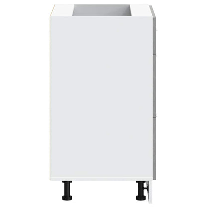 Base da Cucina “Lyon” Grigio Cemento in Legno Multistrato - homemem39