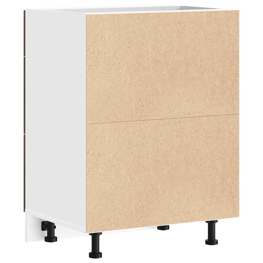Base da Cucina “Lyon” Rovere Fumo in Legno Multistrato