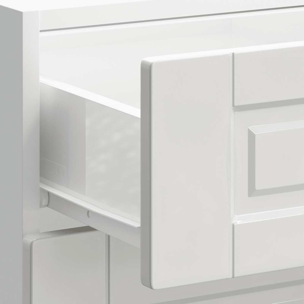 Mobiletto da cucina "Porto" Bianco lucido in legno ingegnerizzato