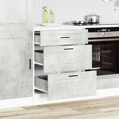 Base da Cucina Porto Grigio Cemento in Legno Multistrato | homemem39