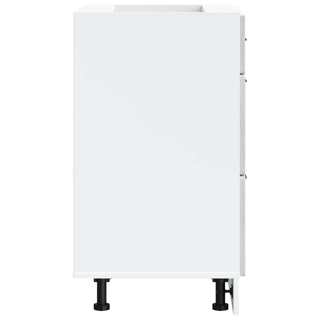 Base da Cucina Porto Grigio Cemento in Legno Multistrato - homemem39