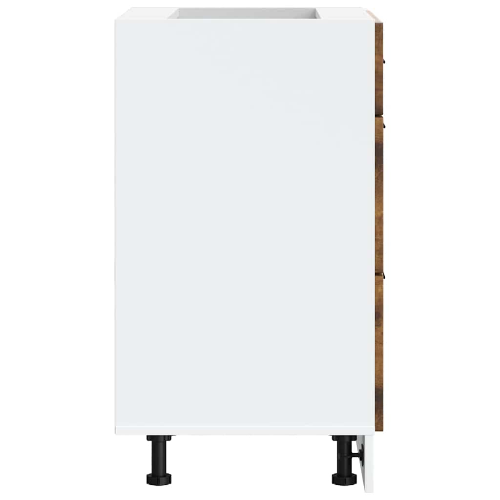 Base da Cucina Porto Rovere Fumo in Legno Multistrato - homemem39