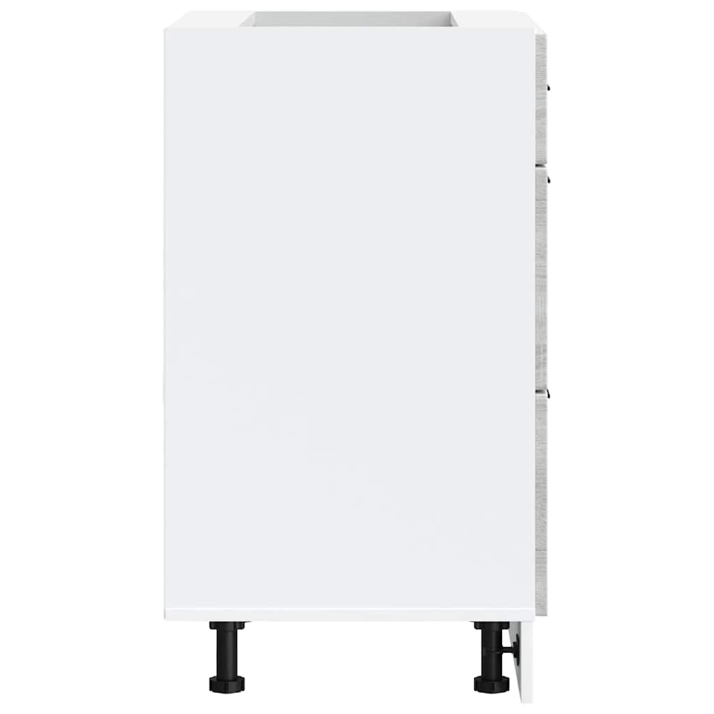 Base da Cucina Porto Grigio Sonoma in Legno Multistrato - homemem39