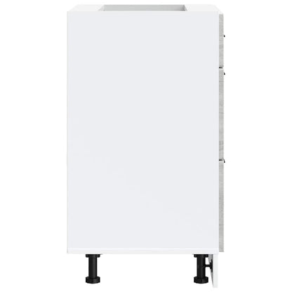 Base da Cucina Porto Grigio Sonoma in Legno Multistrato - homemem39