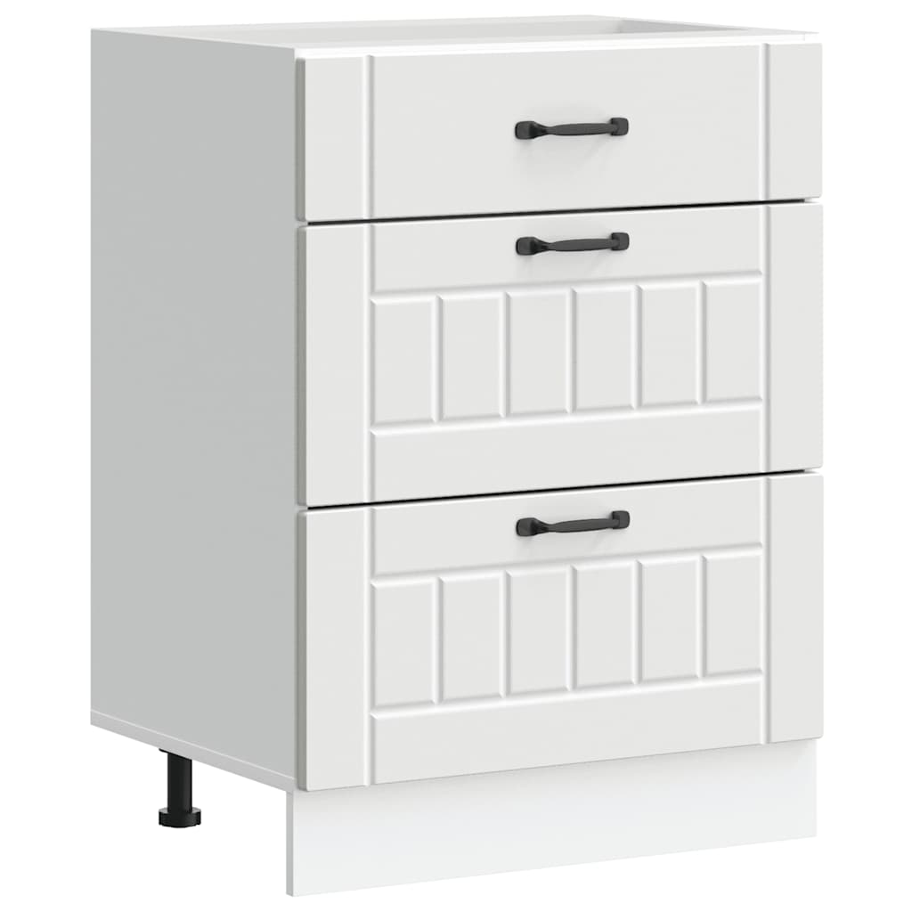 Base da Cucina Lucca Bianco in Legno Multistrato - homemem39