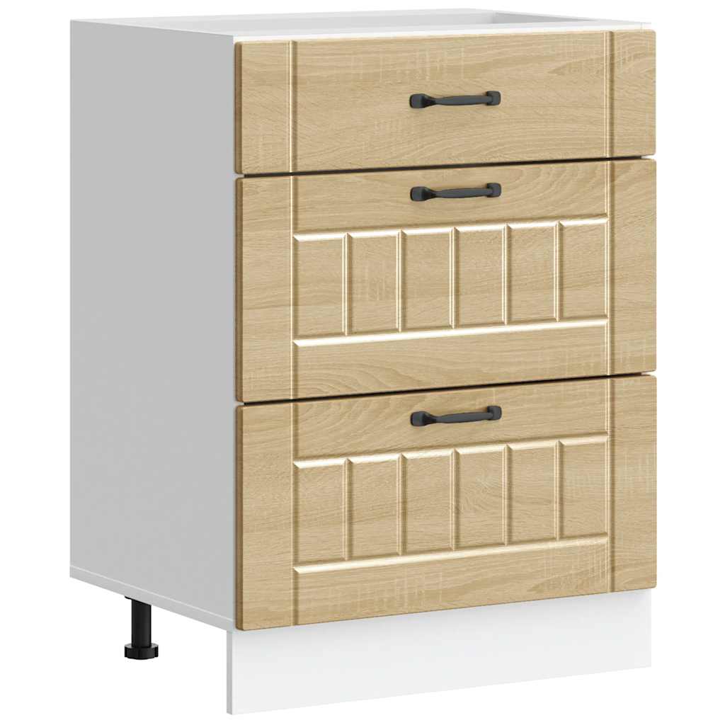 Base da Cucina Lucca Rovere Sonoma in Legno Multistrato - homemem39