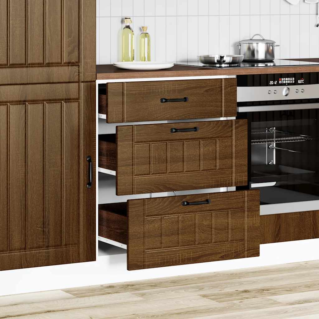 Base da Cucina Lucca Rovere Marrone in Legno Multistrato - homemem39