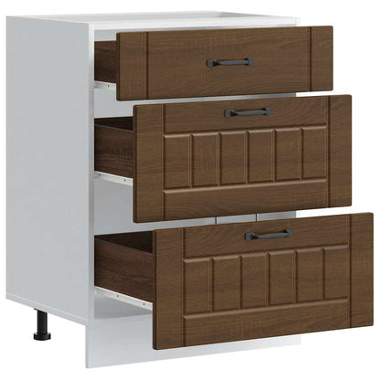 Base da Cucina Lucca Rovere Marrone in Legno Multistrato | homemem39