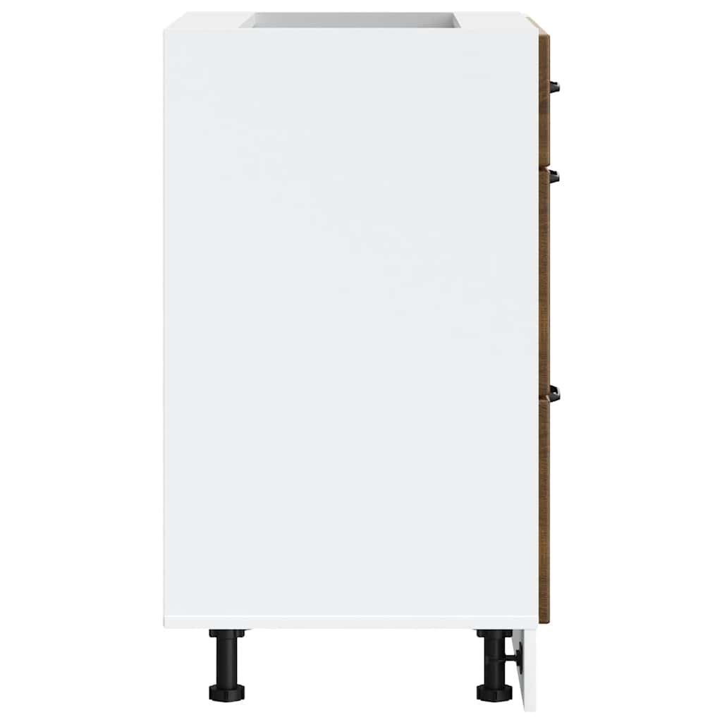 Base da Cucina Lucca Rovere Marrone in Legno Multistrato - homemem39