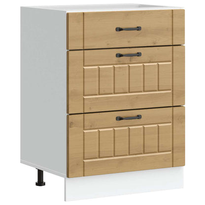 Base da Cucina Lucca Rovere Artigianale in Legno Multistrato - homemem39