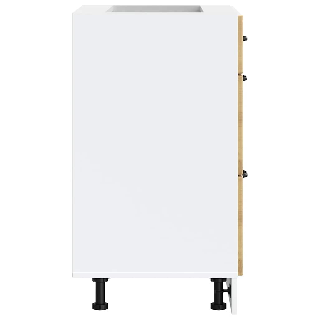 Base da Cucina Lucca Rovere Artigianale in Legno Multistrato - homemem39