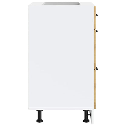 Base da Cucina Lucca Rovere Artigianale in Legno Multistrato - homemem39