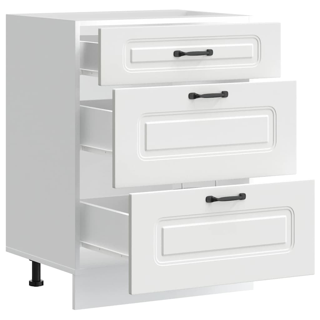 Base da Cucina Kalmar Bianco in Legno Multistrato - homemem39