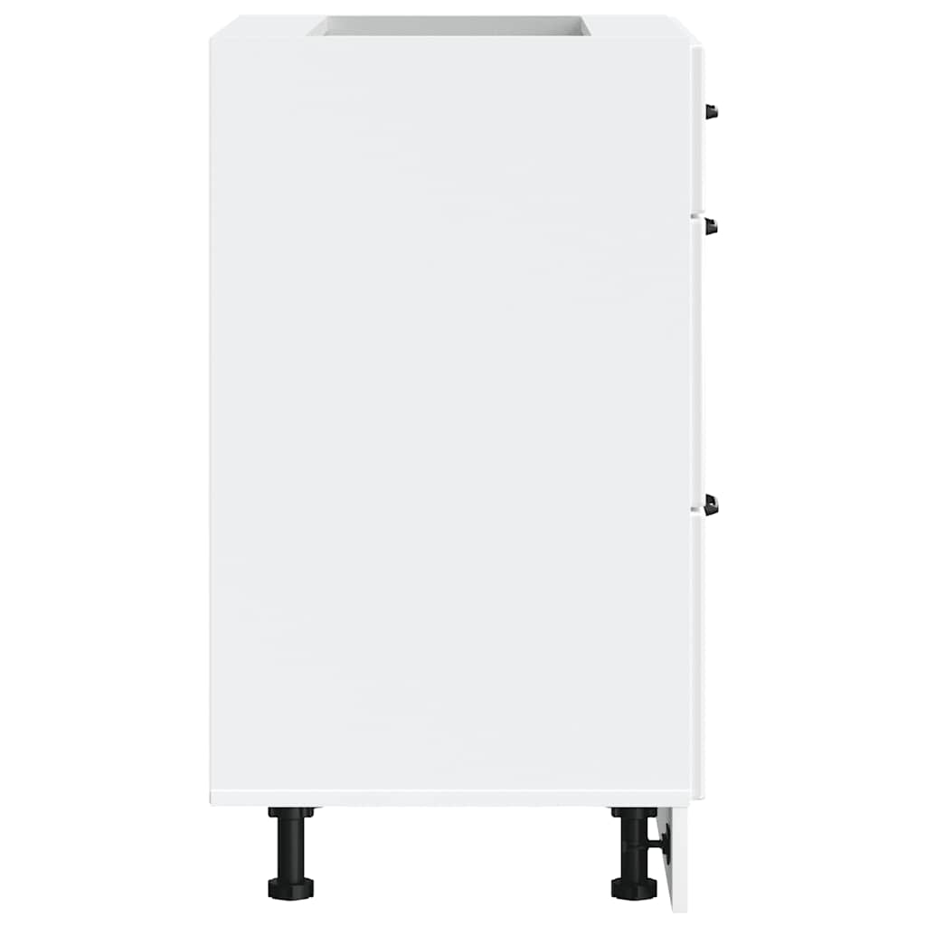 Base da Cucina Kalmar Bianco Lucido in Legno Multistrato - homemem39