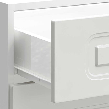 Mobiletto da cucina "Kalmar" Bianco lucido in legno ingegnerizzato