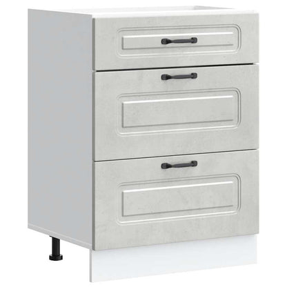 Base da Cucina Kalmar Grigio Cemento in Legno Multistrato - homemem39