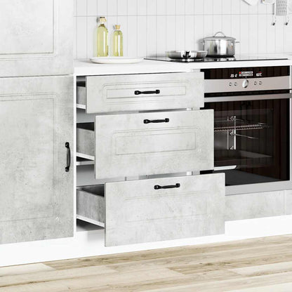 Base da Cucina Kalmar Grigio Cemento in Legno Multistrato - homemem39
