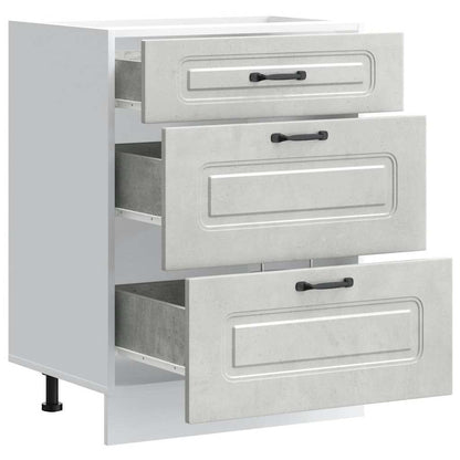 Base da Cucina Kalmar Grigio Cemento in Legno Multistrato - homemem39