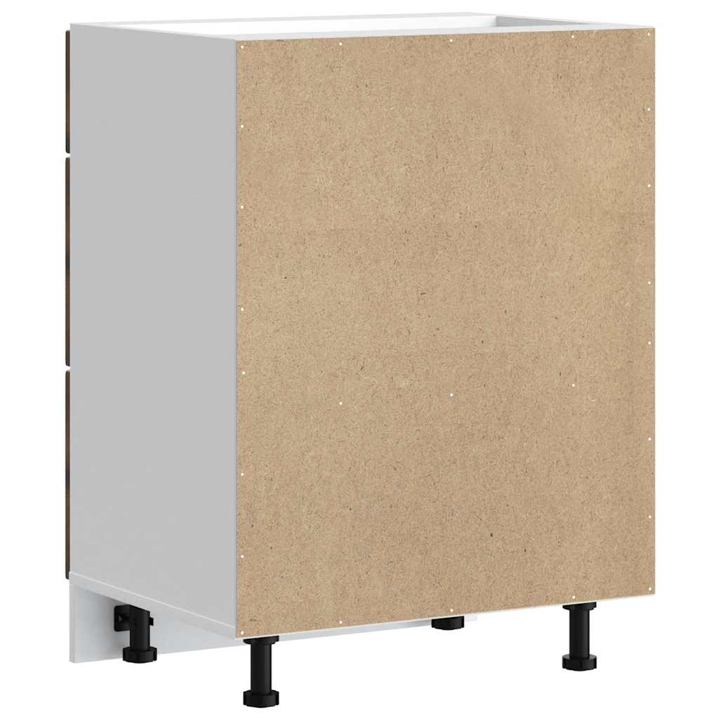 Base da Cucina Kalmar Rovere Fumo in Legno Multistrato - homemem39