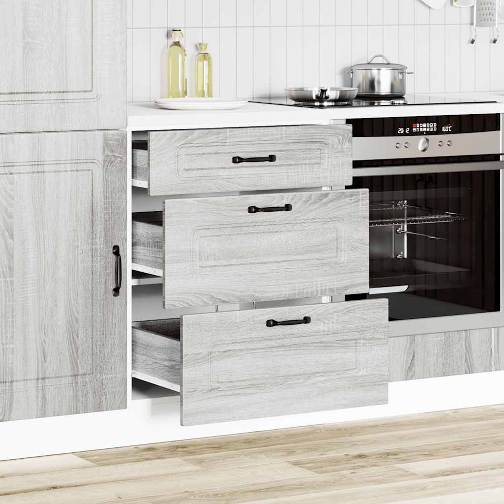 Base da Cucina Kalmar Grigio Sonoma in Legno Multistrato | homemem39