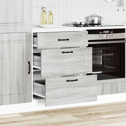 Base da Cucina Kalmar Grigio Sonoma in Legno Multistrato