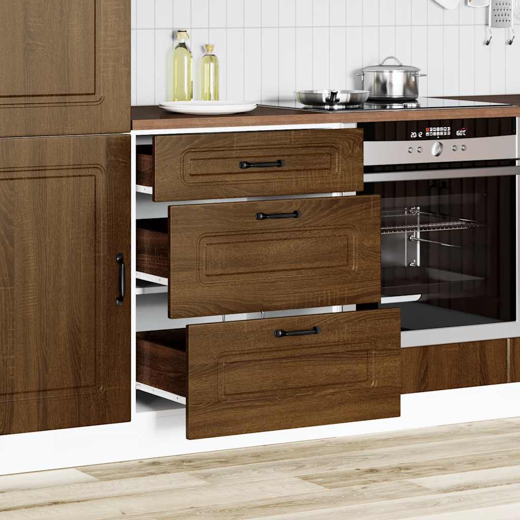 Base da Cucina Kalmar Rovere Marrone in Legno Multistrato - homemem39