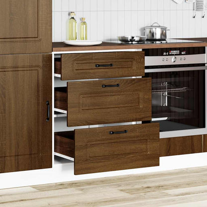 Base da Cucina Kalmar Rovere Marrone in Legno Multistrato - homemem39